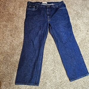 St Johns Bay Mens Jeans Classic Fit Dark Wash Blue, W 44x28